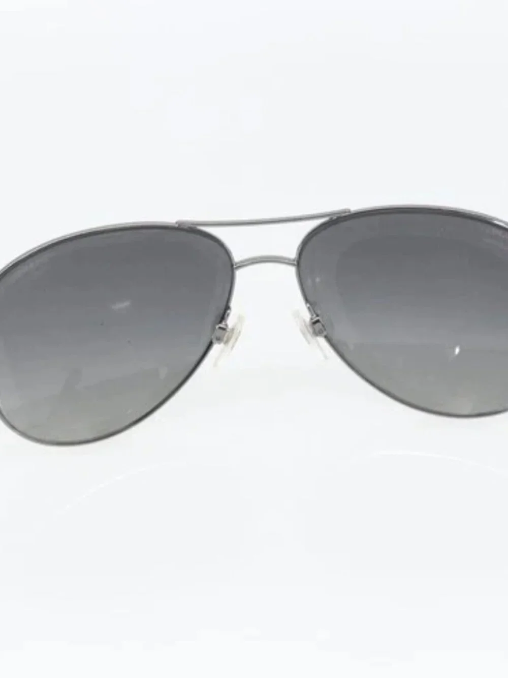 CHANEL Sunglasses Rubber Black CC Auth SW1991